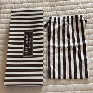 Henri Bendel Black and White Striped Set